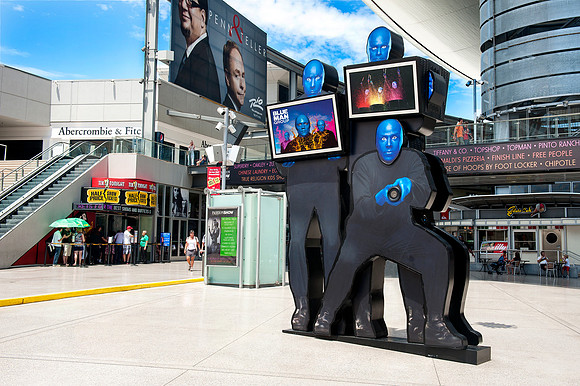 Blue Man Group Sign