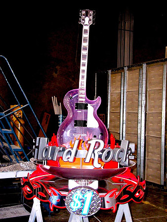 Hardrock Casino sign in Production
